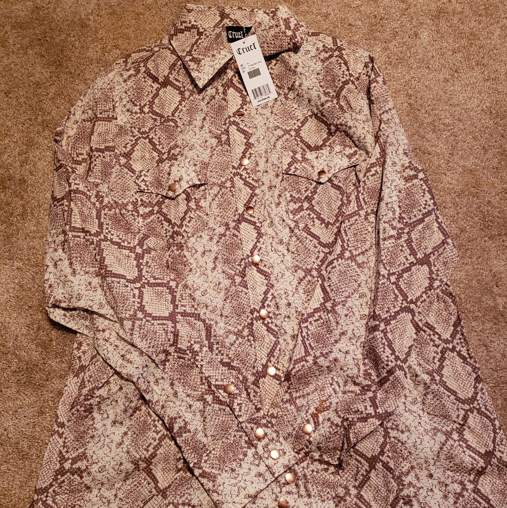 Snake print shirt